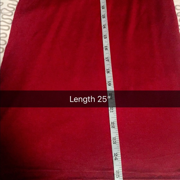 Pencil skirt burgundy and navy blue available - Picture 5 of 8